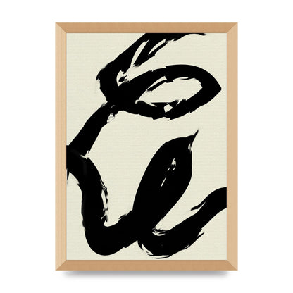 Abstract Brush Art For The Home - A3 framed