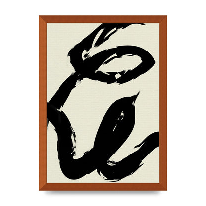 Abstract Brush Art For The Home - A3 framed