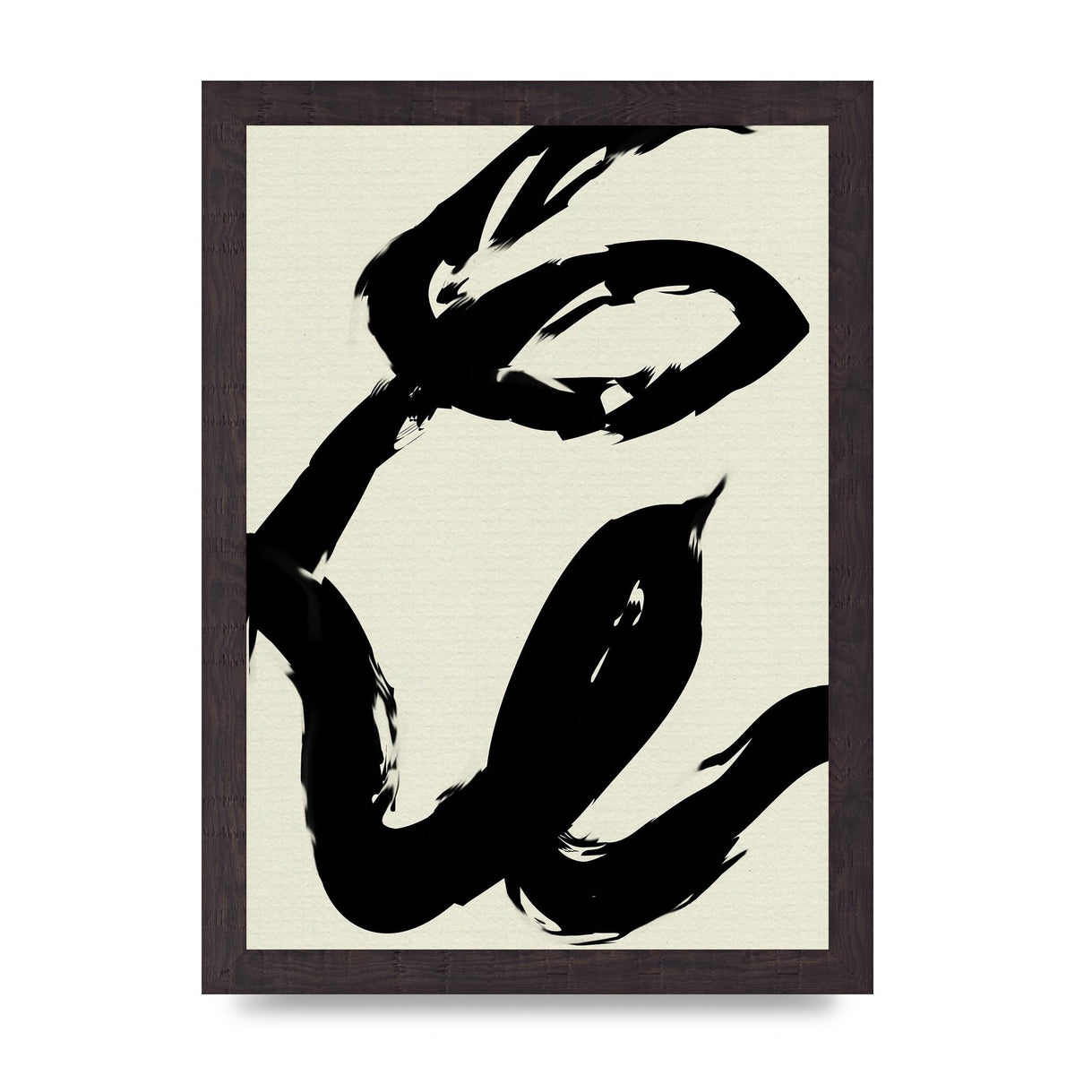 Abstract Brush Art For The Home - A4 framed