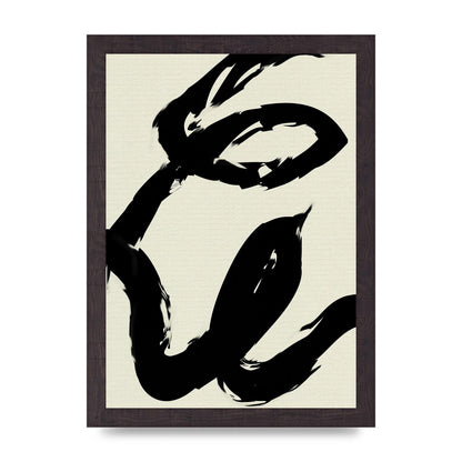 Abstract Brush Art For The Home - A4 framed