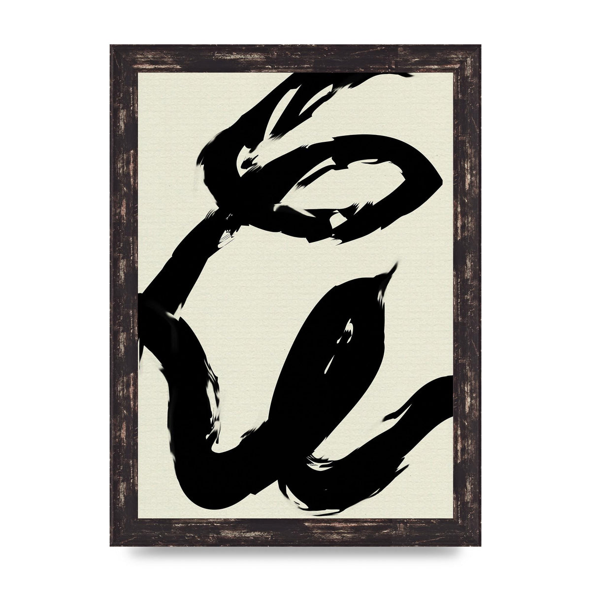 Abstract Brush Art For The Home - A4 framed