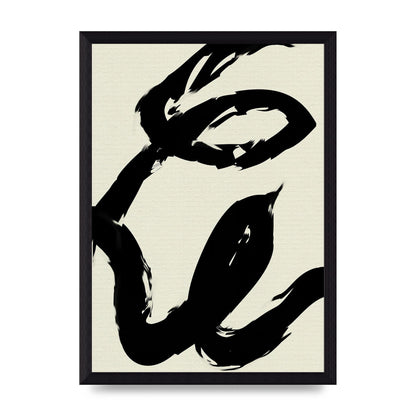 Abstract Brush Art For The Home - A4 framed