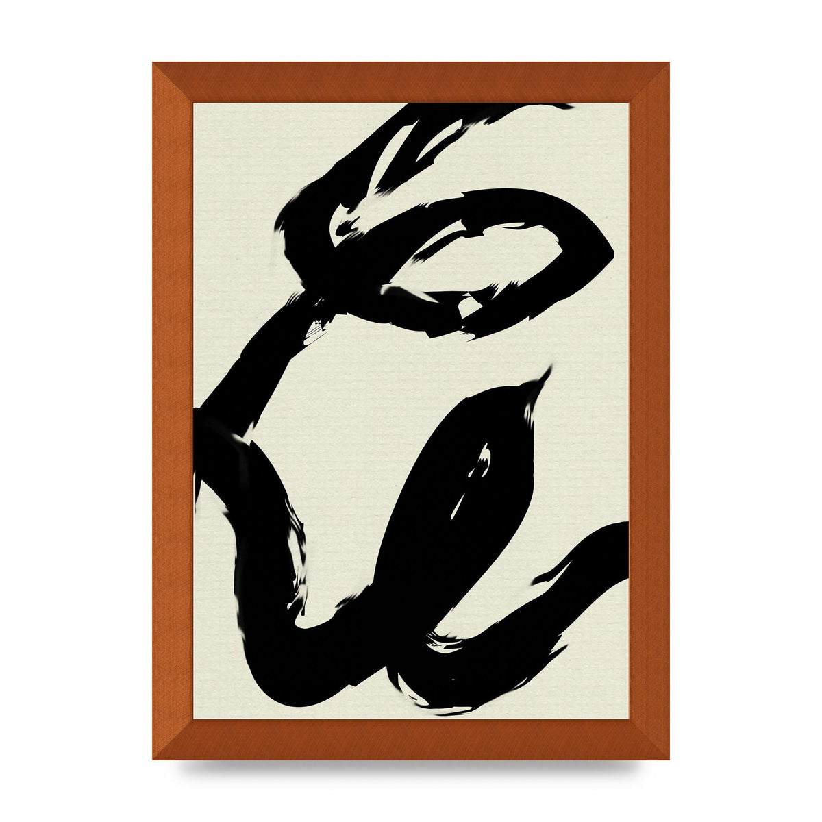 Abstract Brush Art For The Home - A4 framed