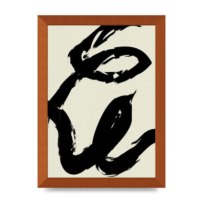 Abstract Brush Art For The Home - A4 framed