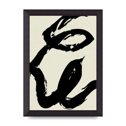 Abstract Brush Art For The Home - A4 framed