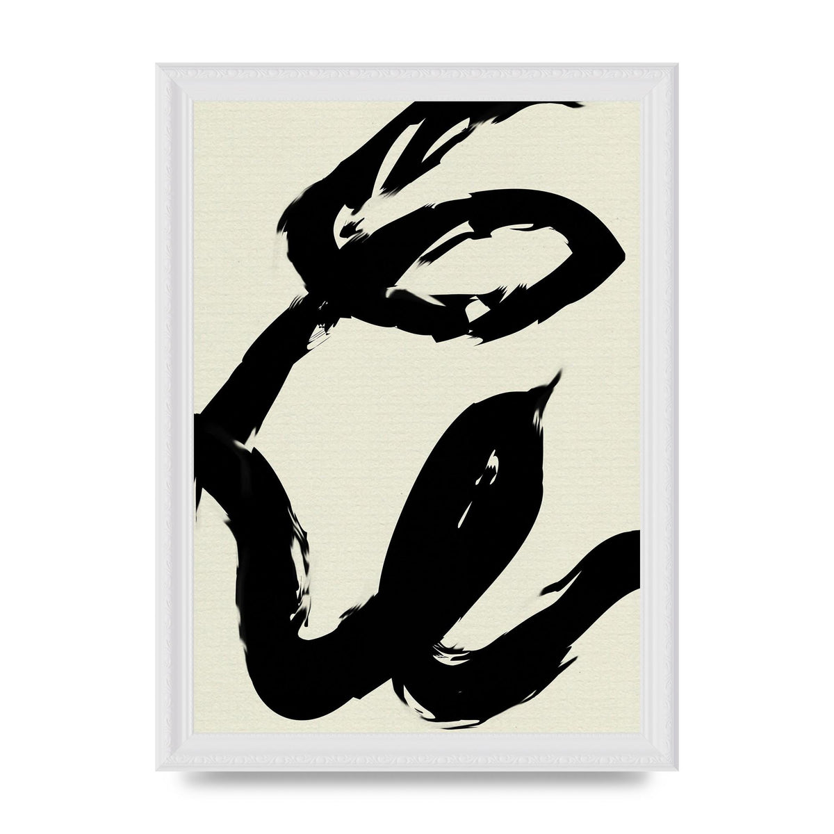 Abstract Brush Art For The Home - A4 framed