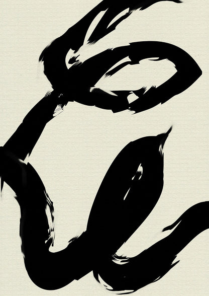 Abstract Brush Art For The Home - detail