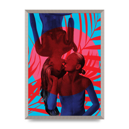 Tropical Lofi Kiss Wall Art - A2 framed