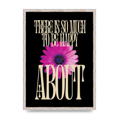 Happy Flower" Art For The Home - A2 framed