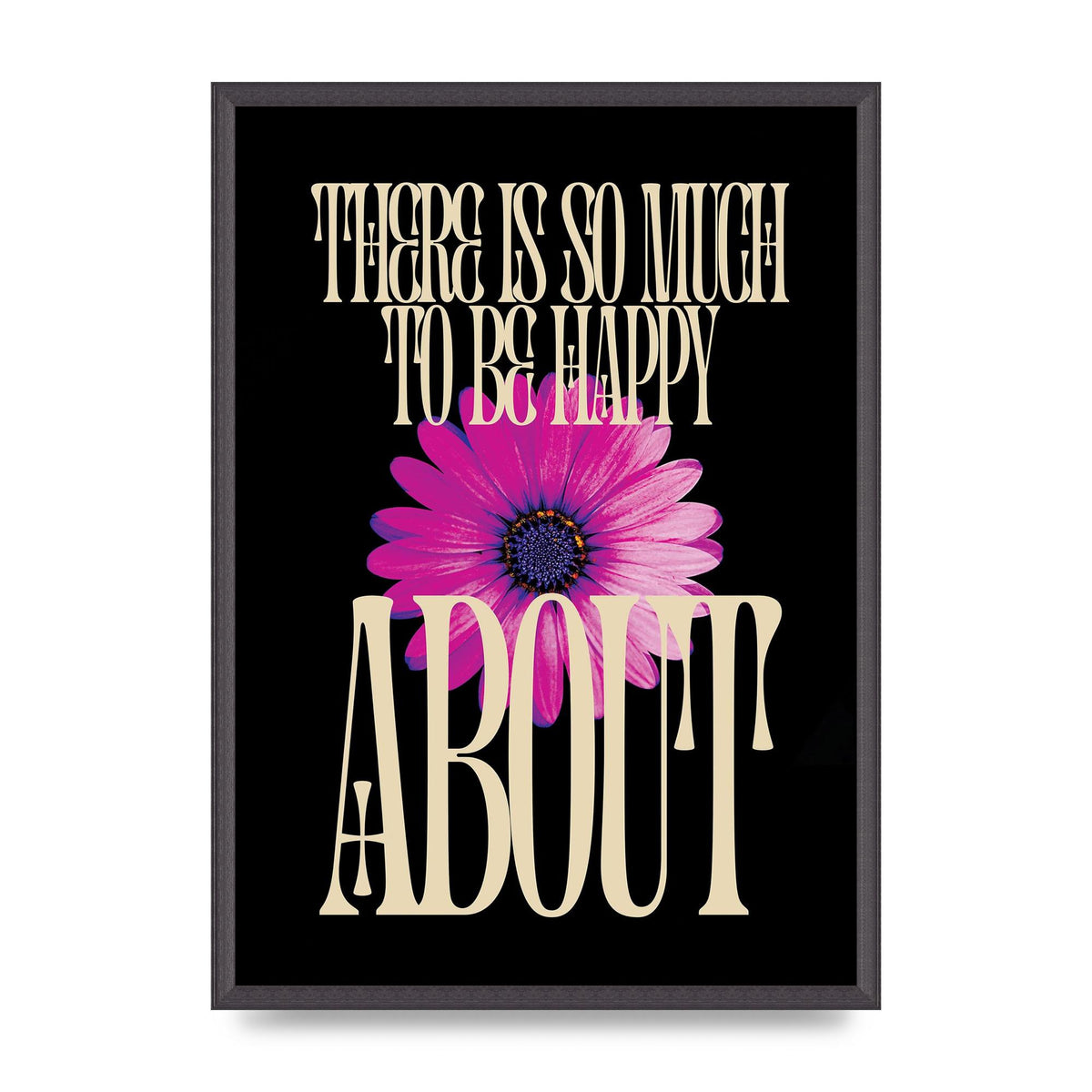 Happy Flower" Art For The Home - A2 framed