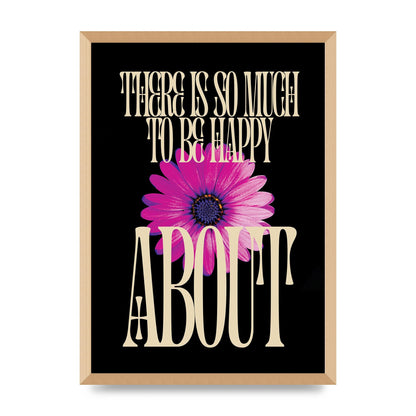 Happy Flower" Art For The Home - A2 framed