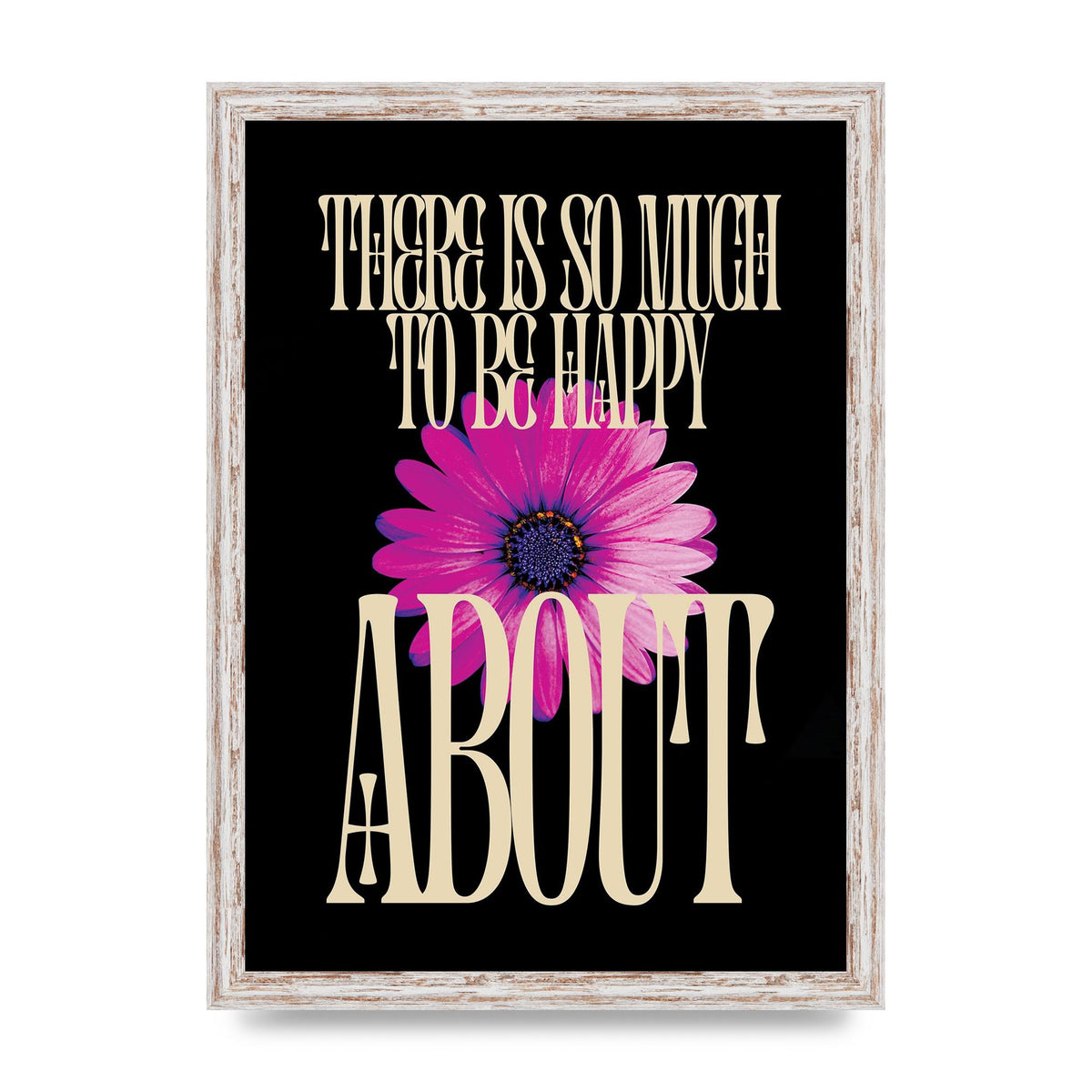 Happy Flower" Art For The Home - A3 framed