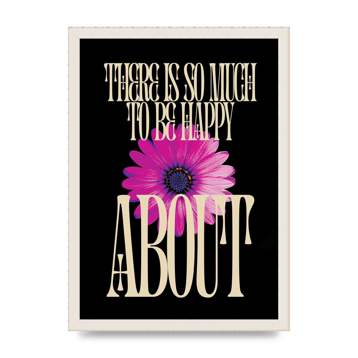 Happy Flower" Art For The Home - A3 framed