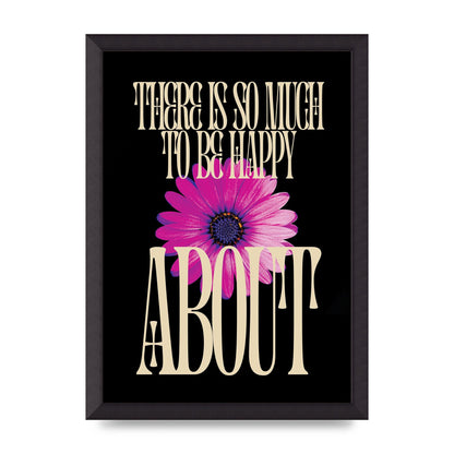 Happy Flower" Art For The Home - A3 framed