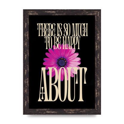 Happy Flower" Art For The Home - A4 framed