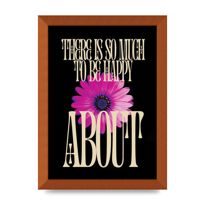 Happy Flower" Art For The Home - A4 framed