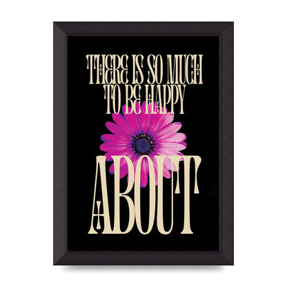 Happy Flower" Art For The Home - A4 framed