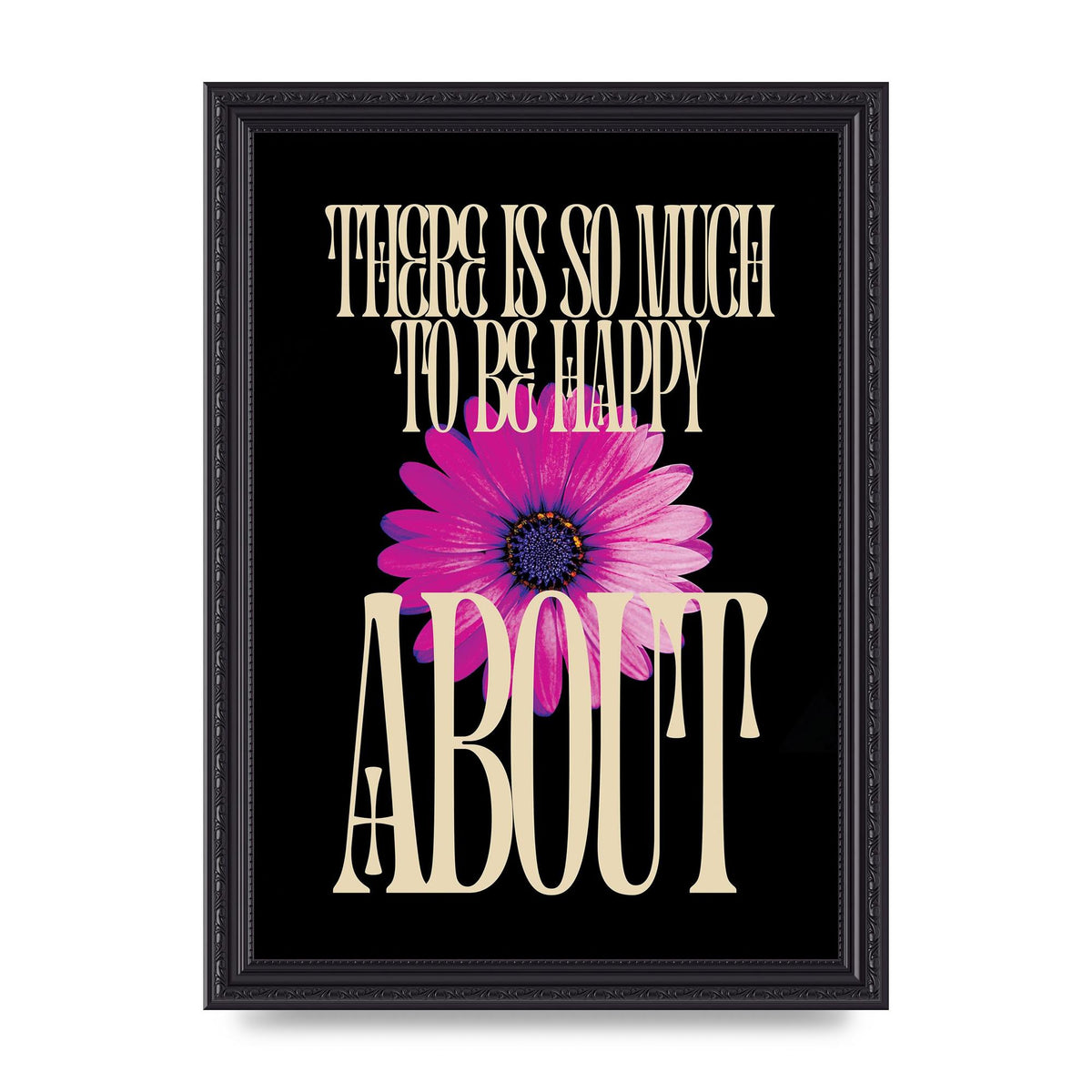 Happy Flower" Art For The Home - A4 framed