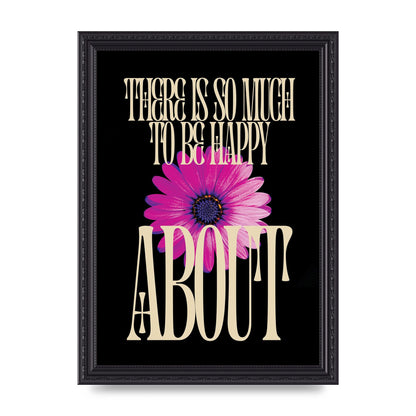 Happy Flower" Art For The Home - A4 framed