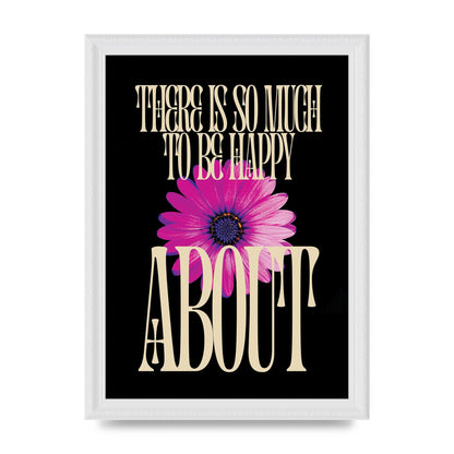 Happy Flower" Art For The Home - A4 framed