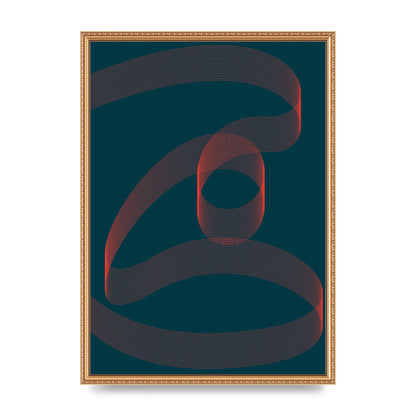 Abstract Ribbon Wall Art - A2 framed