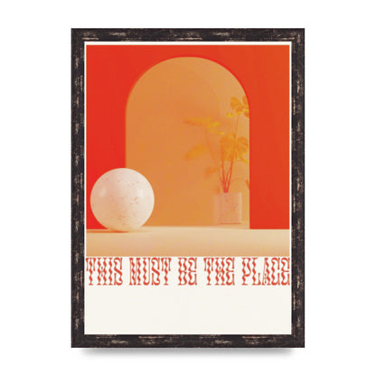 This Must Be The Place Experimental Halftone" Wall Art - A3 framed