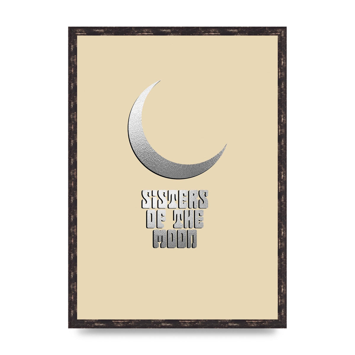 Sisters Of The Moon Silver Moon" Art For The Home - A2 framed