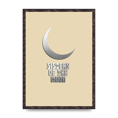 Sisters Of The Moon Silver Moon" Art For The Home - A2 framed