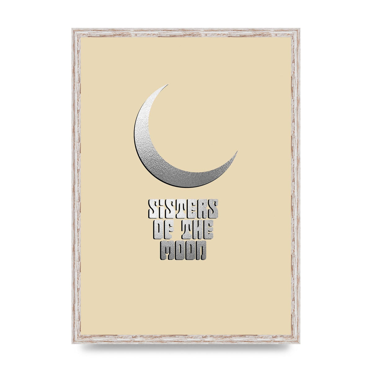 Sisters Of The Moon Silver Moon" Art For The Home - A2 framed
