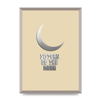 Sisters Of The Moon Silver Moon" Art For The Home - A2 framed