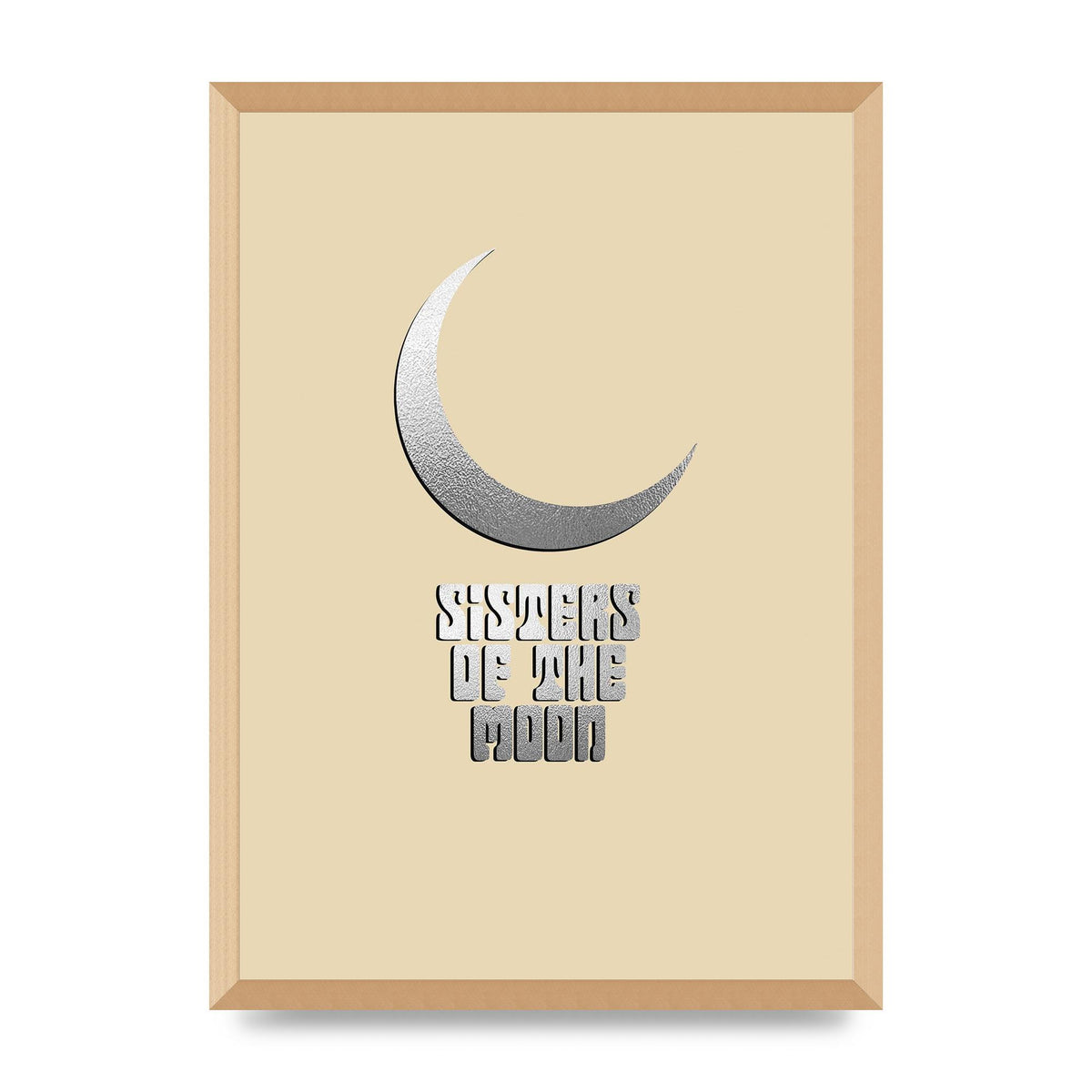 Sisters Of The Moon Silver Moon" Art For The Home - A2 framed