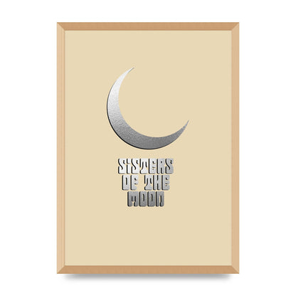 Sisters Of The Moon Silver Moon" Art For The Home - A2 framed
