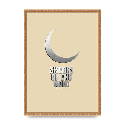 Sisters Of The Moon Silver Moon" Art For The Home - A2 framed