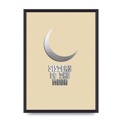 Sisters Of The Moon Silver Moon" Art For The Home - A2 framed