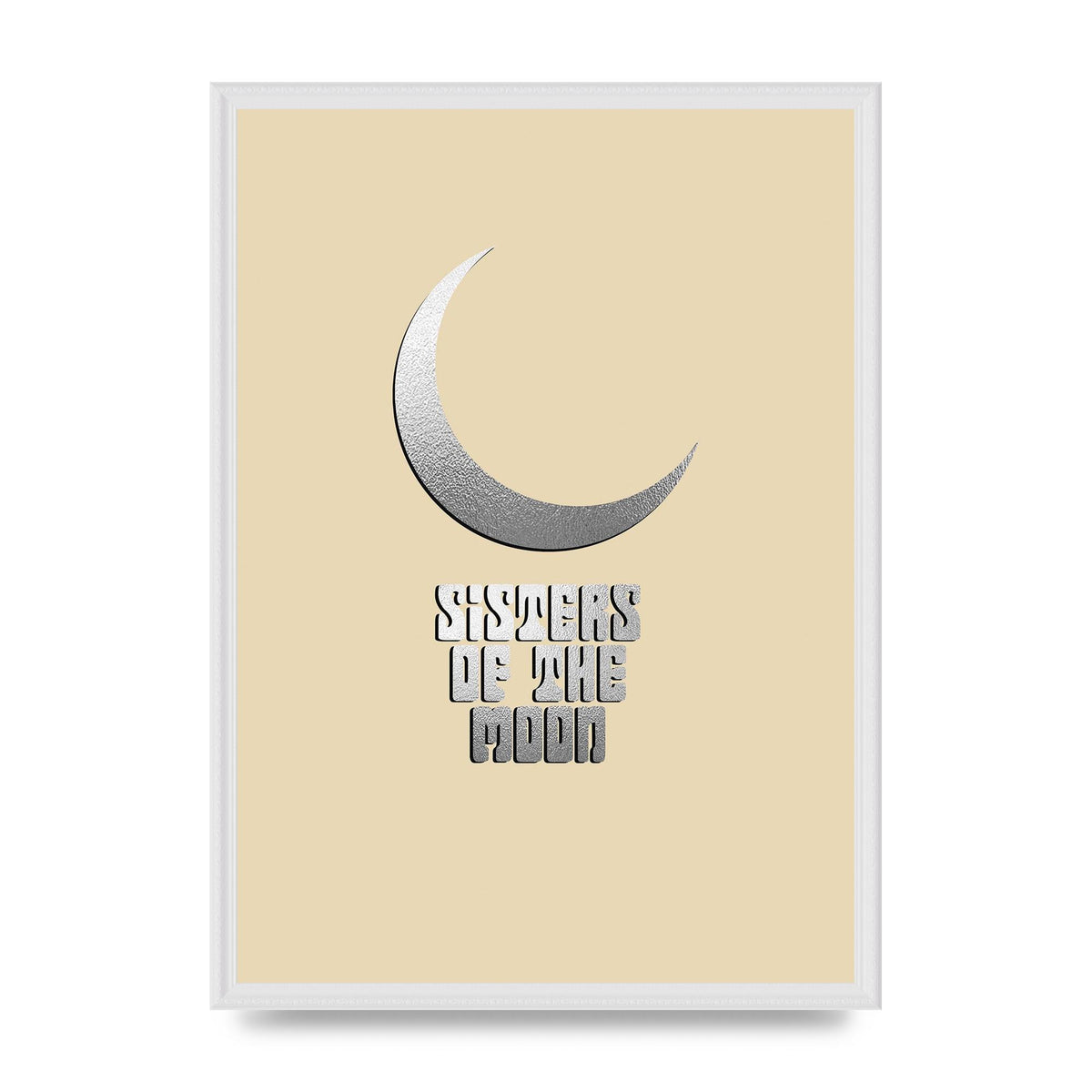 Sisters Of The Moon Silver Moon" Art For The Home - A2 framed