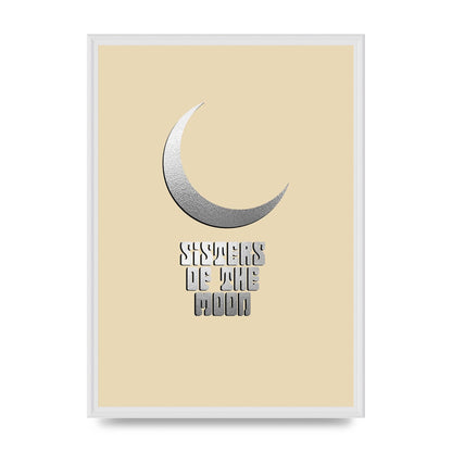 Sisters Of The Moon Silver Moon" Art For The Home - A2 framed