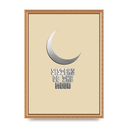 Sisters Of The Moon Silver Moon" Art For The Home - A3 framed