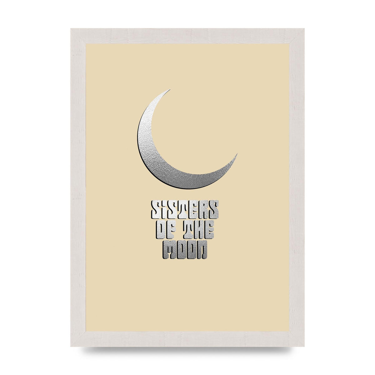 Sisters Of The Moon Silver Moon" Art For The Home - A4 framed