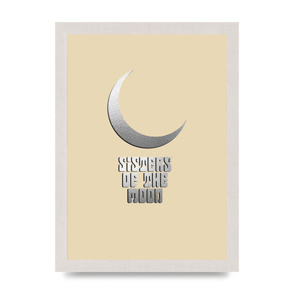 Sisters Of The Moon Silver Moon" Art For The Home - A4 framed