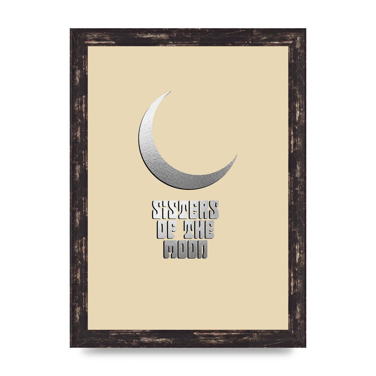 Sisters Of The Moon Silver Moon" Art For The Home - A4 framed