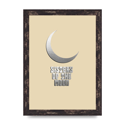 Sisters Of The Moon Silver Moon" Art For The Home - A4 framed