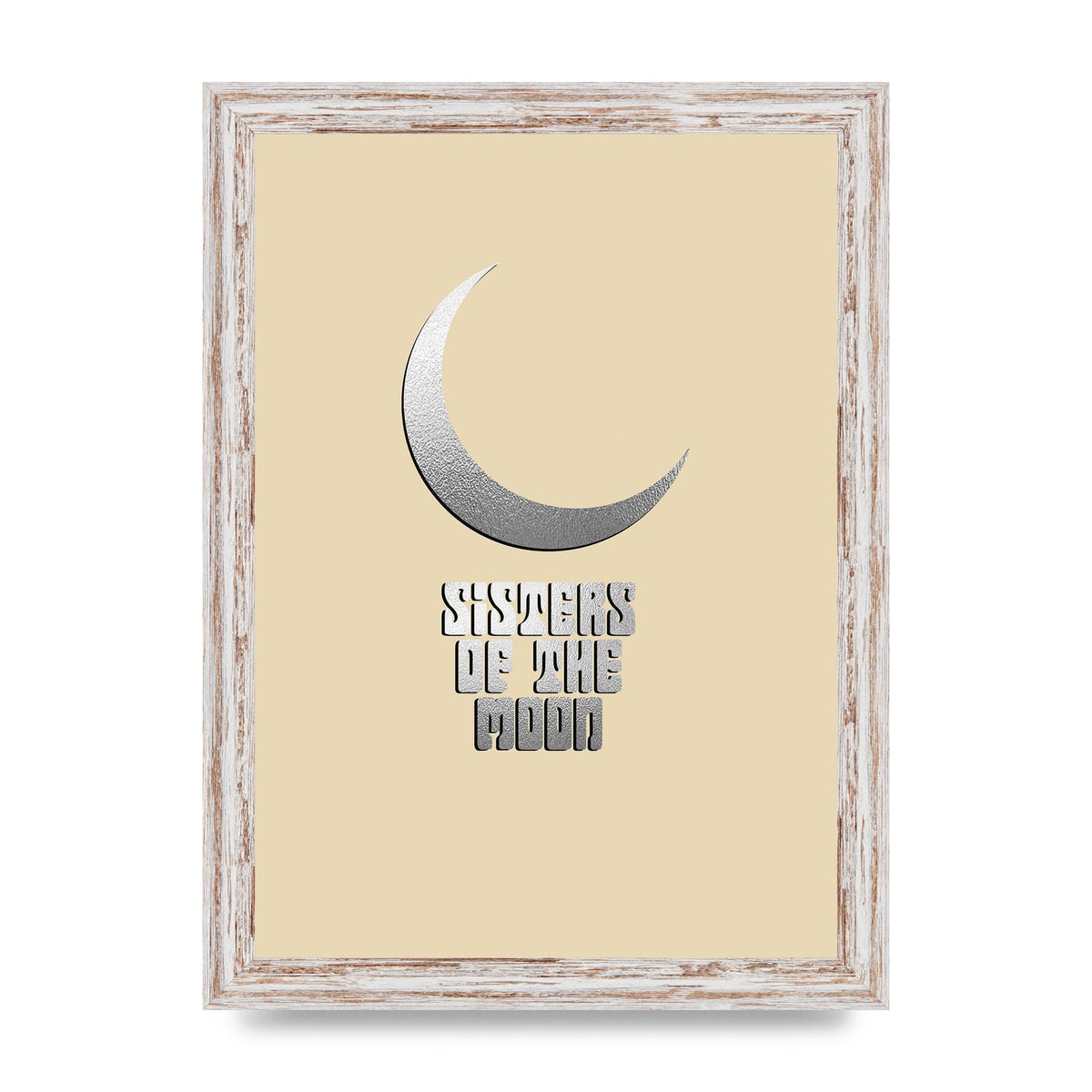 Sisters Of The Moon Silver Moon" Art For The Home - A4 framed
