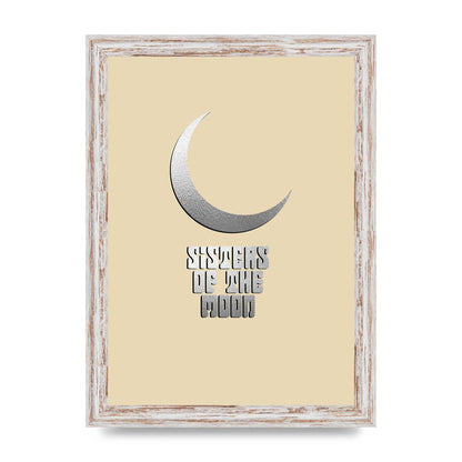 Sisters Of The Moon Silver Moon" Art For The Home - A4 framed