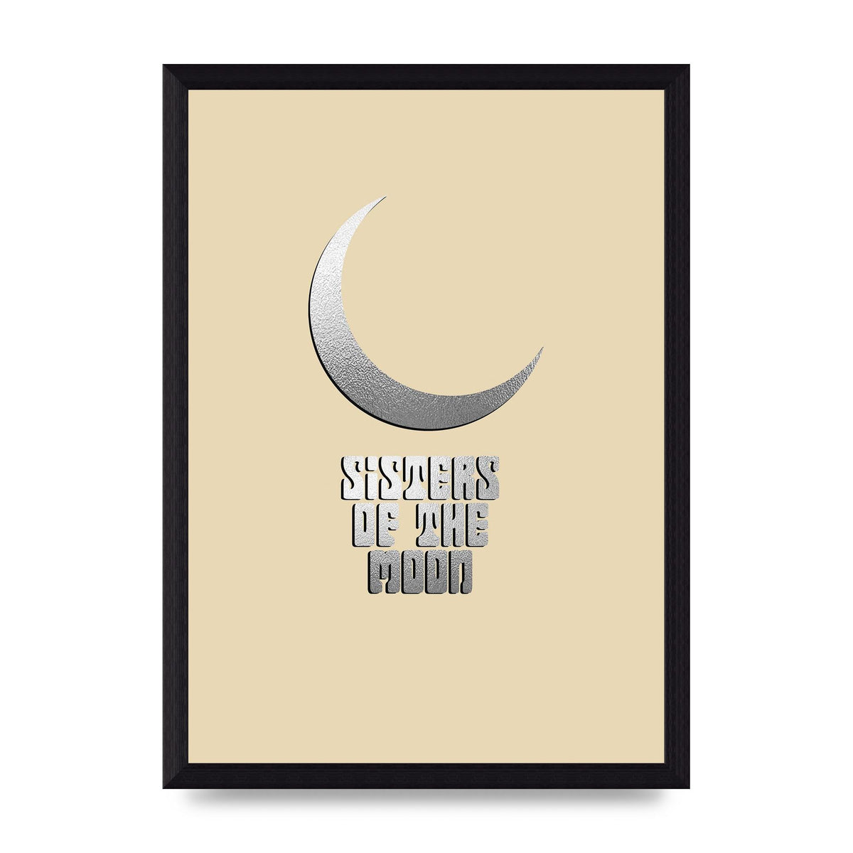 Sisters Of The Moon Silver Moon" Art For The Home - A4 framed