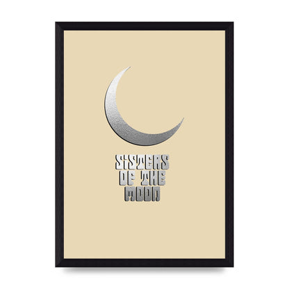 Sisters Of The Moon Silver Moon" Art For The Home - A4 framed