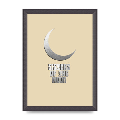 Sisters Of The Moon Silver Moon" Art For The Home - A4 framed