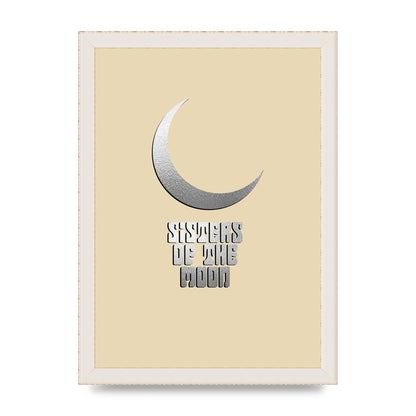Sisters Of The Moon Silver Moon" Art For The Home - A4 framed