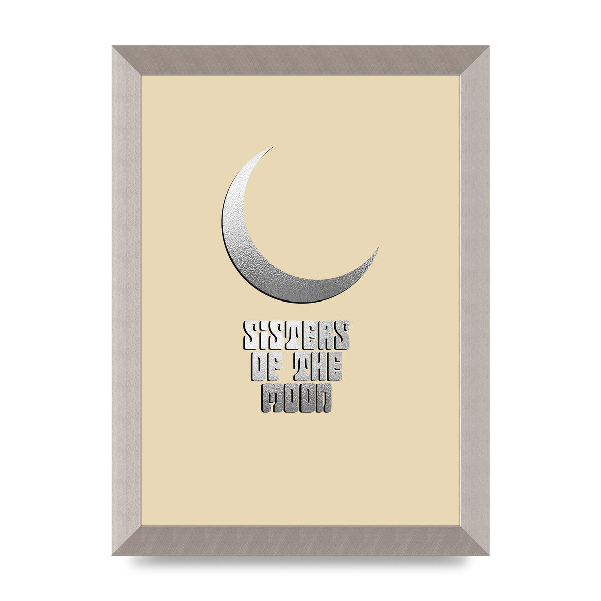 Sisters Of The Moon Silver Moon" Art For The Home - A4 framed