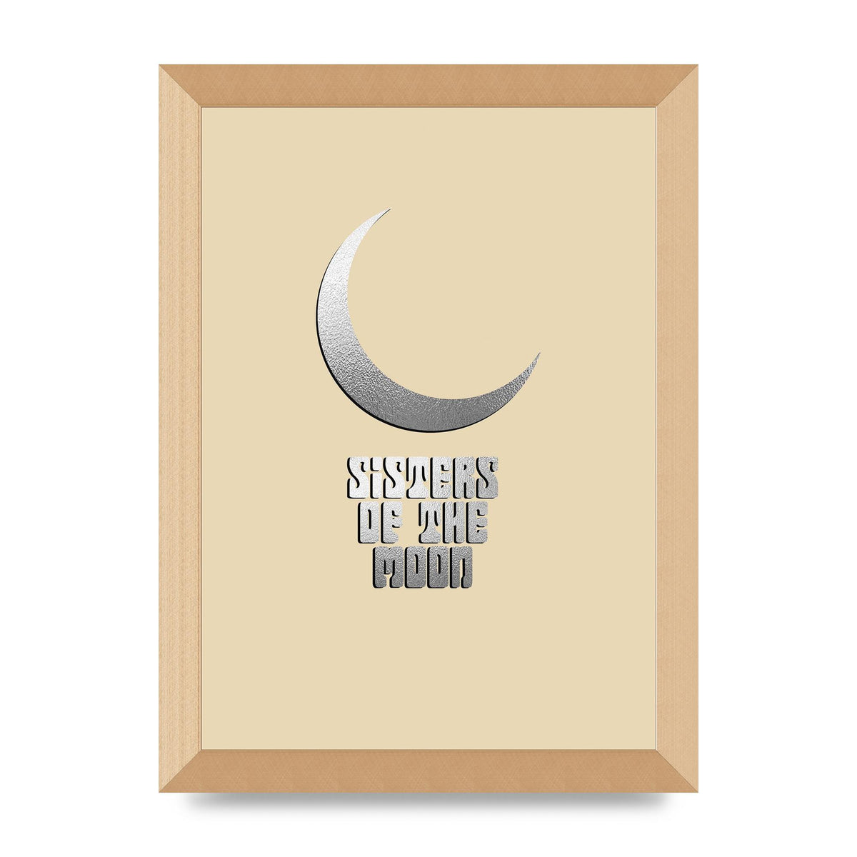 Sisters Of The Moon Silver Moon" Art For The Home - A4 framed