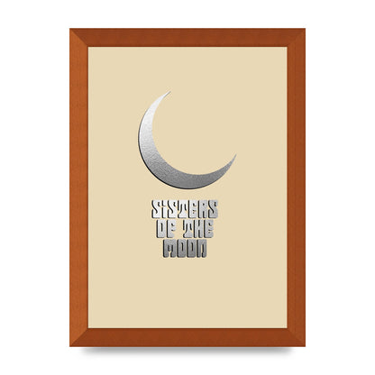 Sisters Of The Moon Silver Moon" Art For The Home - A4 framed
